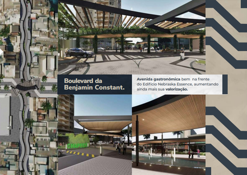 Boulevard da benjamin constant em chapeco