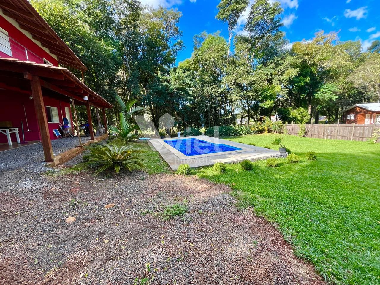 chacara na colonia cella com piscina - cordilheira alta, proximo a chapeco